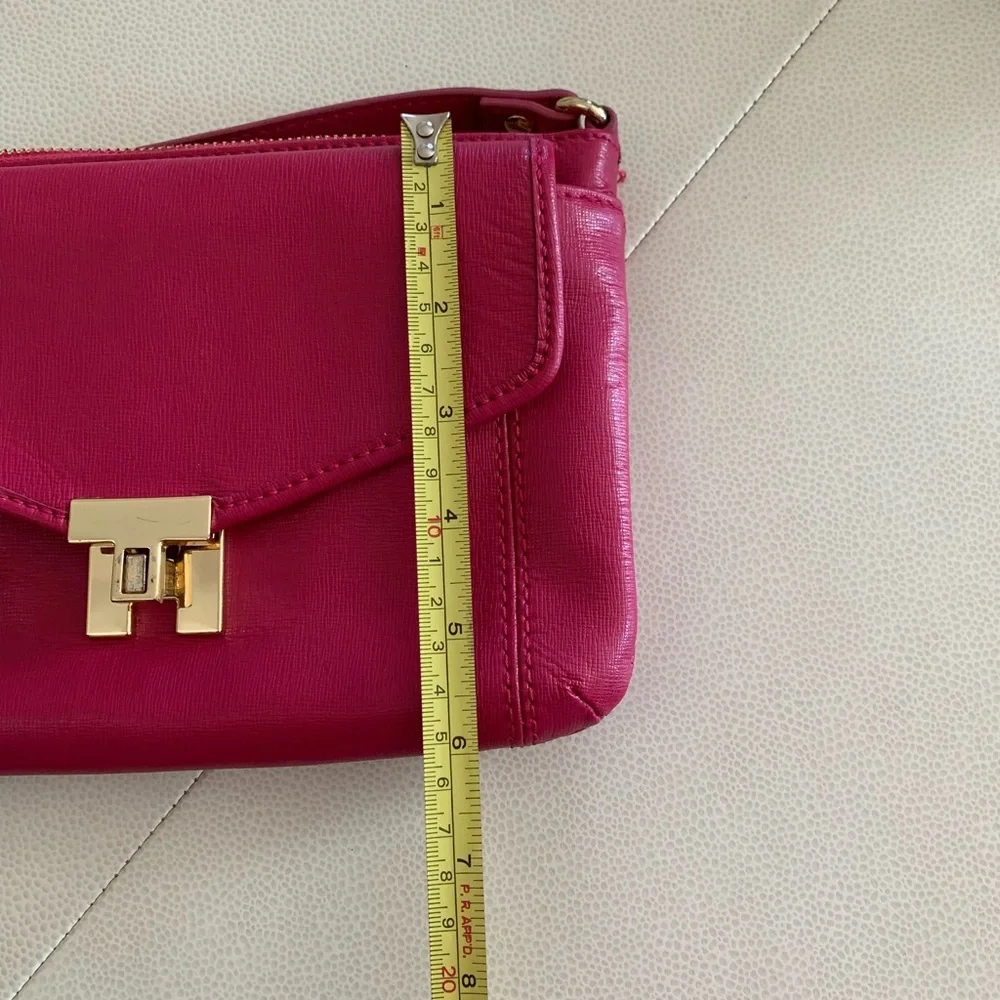 Tommy Hilfiger Crossbody Pink Handbag Minimalist Purse Shoulder Bag Classic